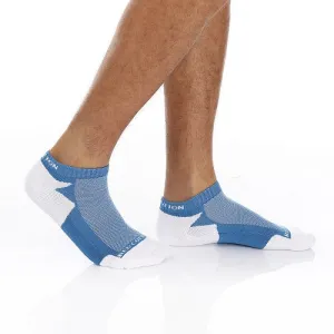 Men Plain Mid Calf Socket Socks - Blue