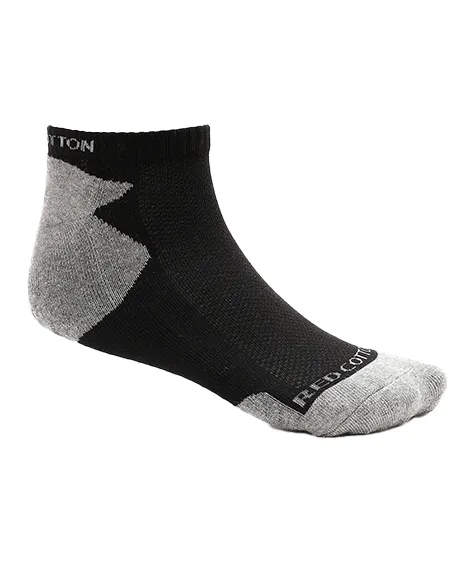 Men Plain Mid Calf Socket Socks - Dark Grey