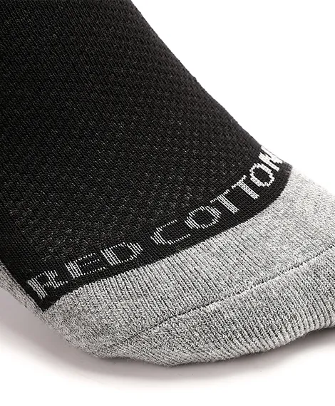 Men Plain Mid Calf Socket Socks - Dark Grey