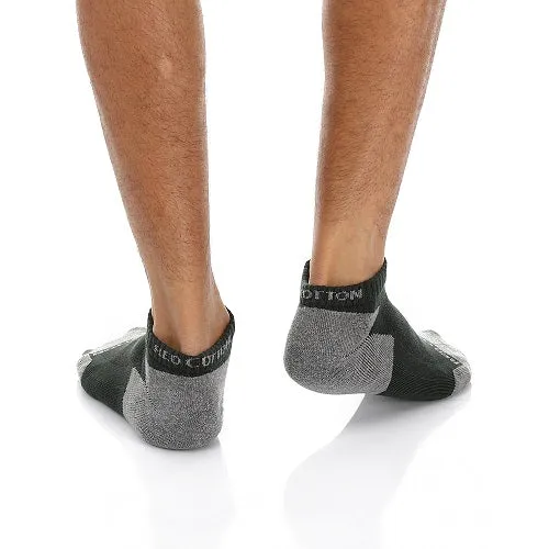 Men Plain Mid Calf Socket Socks - Dark Grey