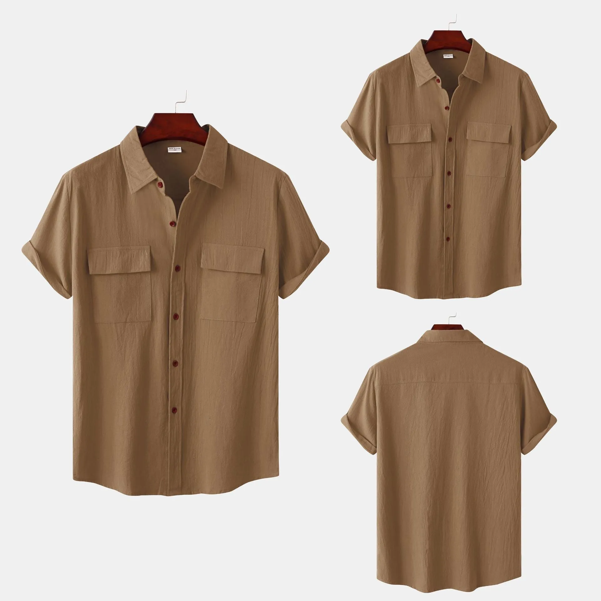 Men's Linen Short Sleeve Shirt