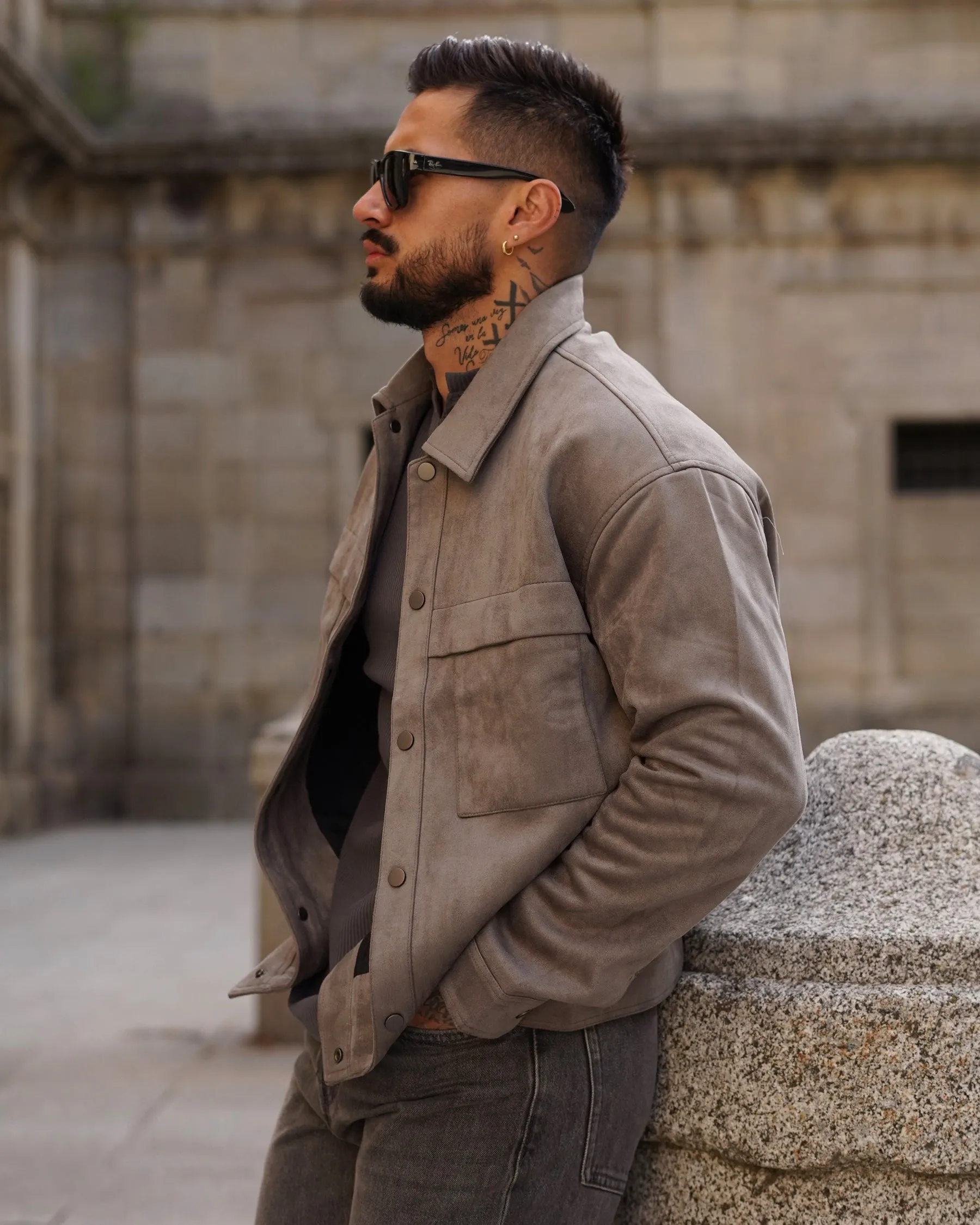 Metro Suede Utility Jacket