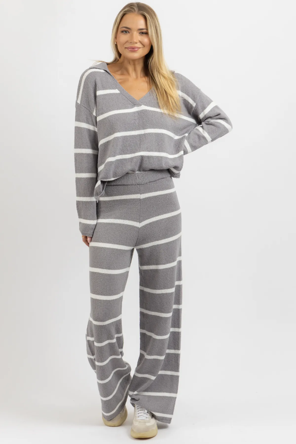 MIA STRIPED PANT SET