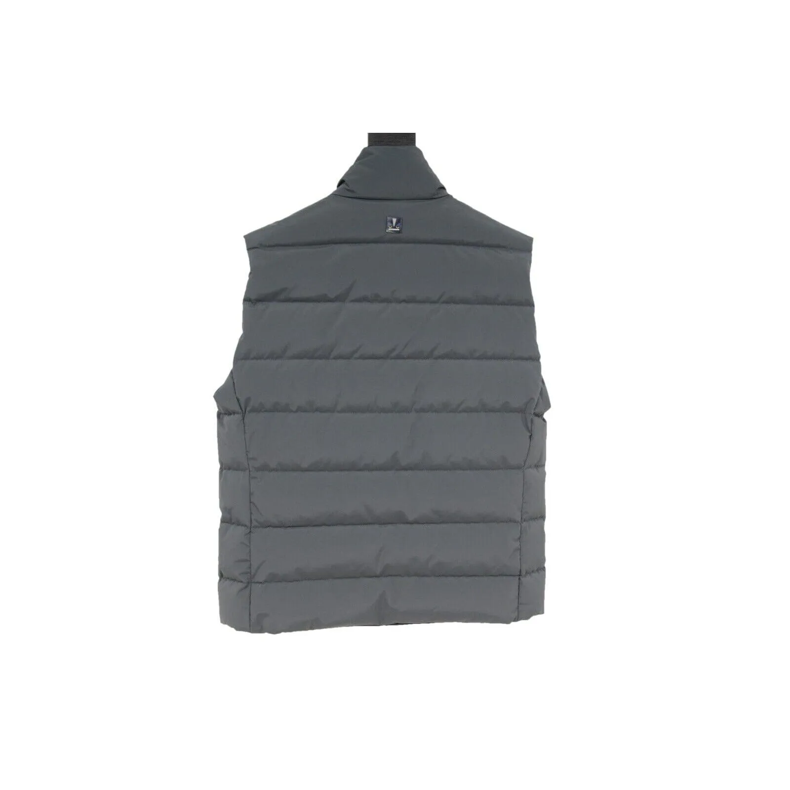 Monster Grey Reversible Sleeveless Puffer Vest Jacket