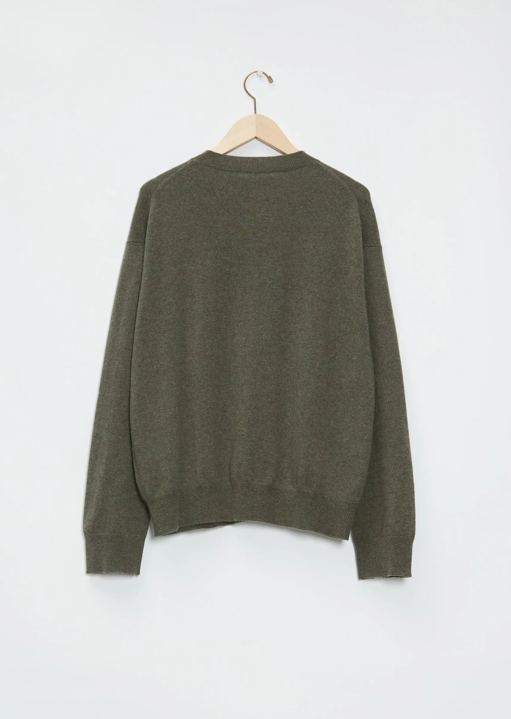 Moon Pocket Cashmere Sweater — Khaki