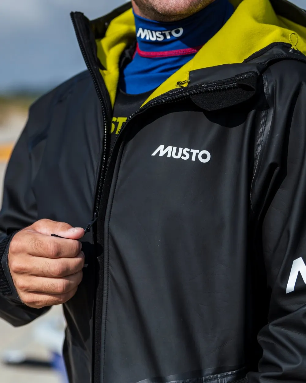 Musto Championship Aqua Hoodie Jacket