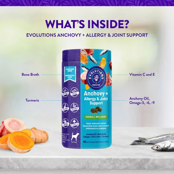 NaturVet Evolutions Anchovy  Allergy & Joint Support (Overall Wellness)