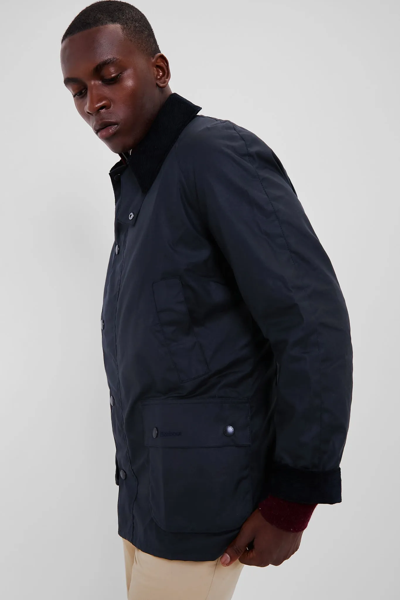 Navy Ashby Wax Jacket