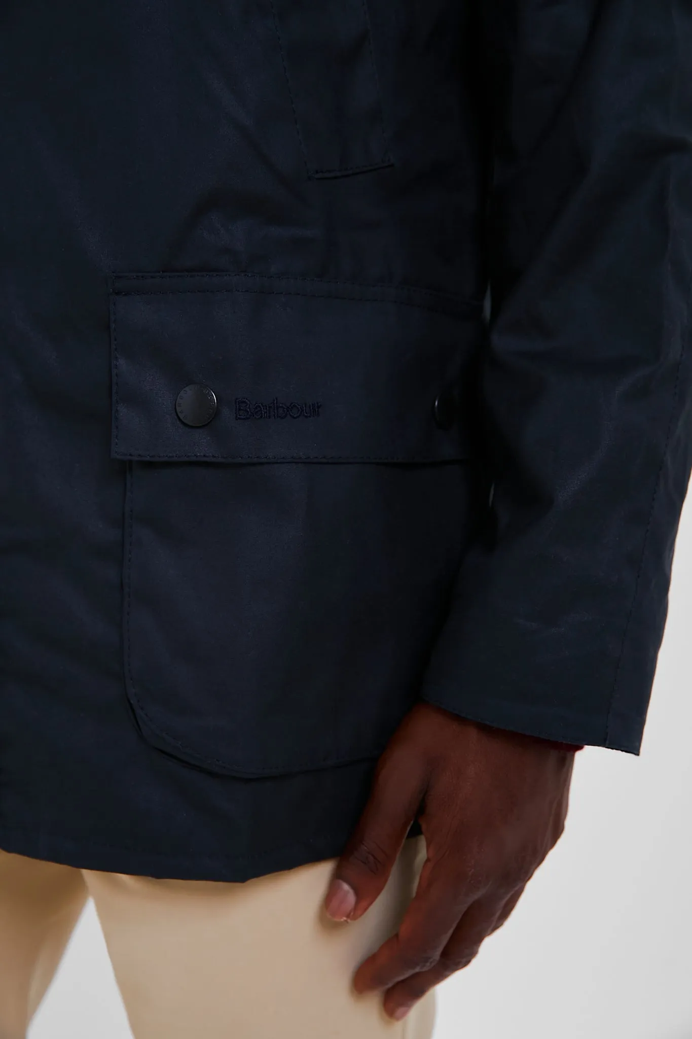 Navy Ashby Wax Jacket