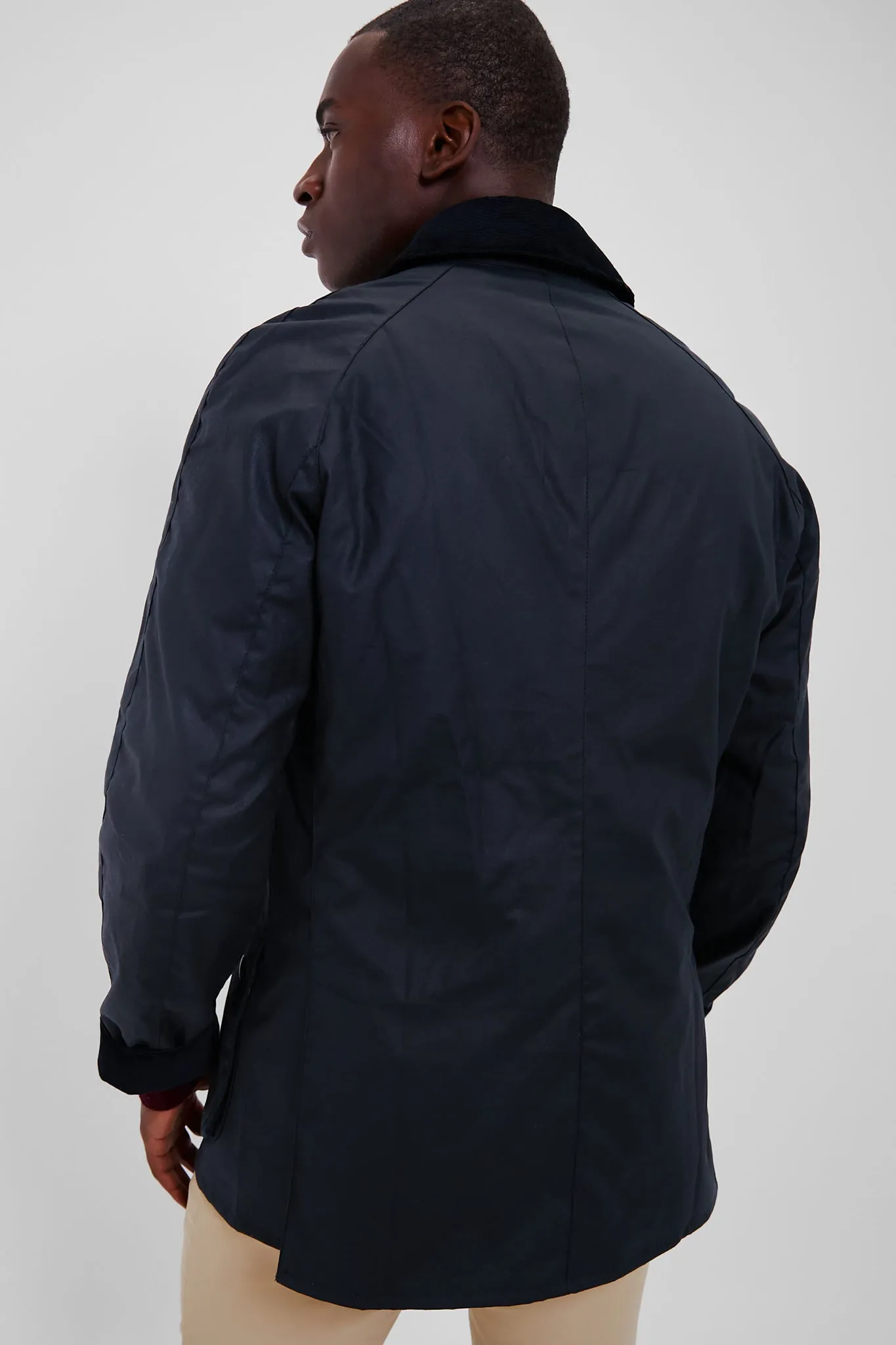 Navy Ashby Wax Jacket