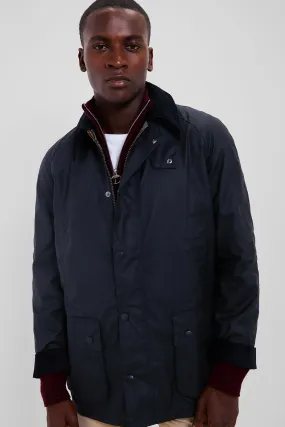 Navy Ashby Wax Jacket