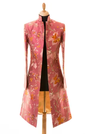 Nehru Coat in Pink Shalimar