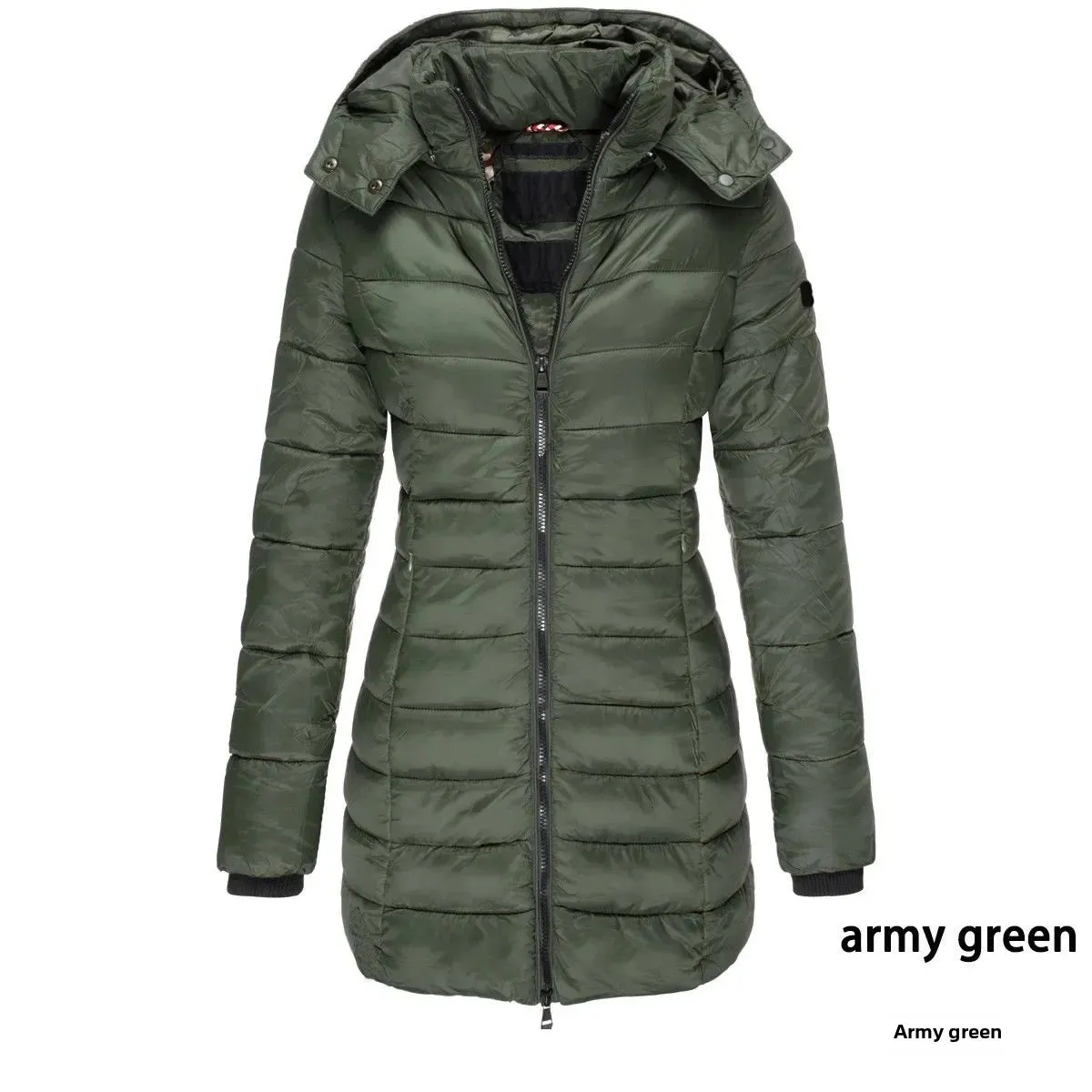 New Arrival Winter Korean Style Women's Cotton Coat Medium-length Slimming Smooths Your Silhouette Padded Jacket Warm Down Coat