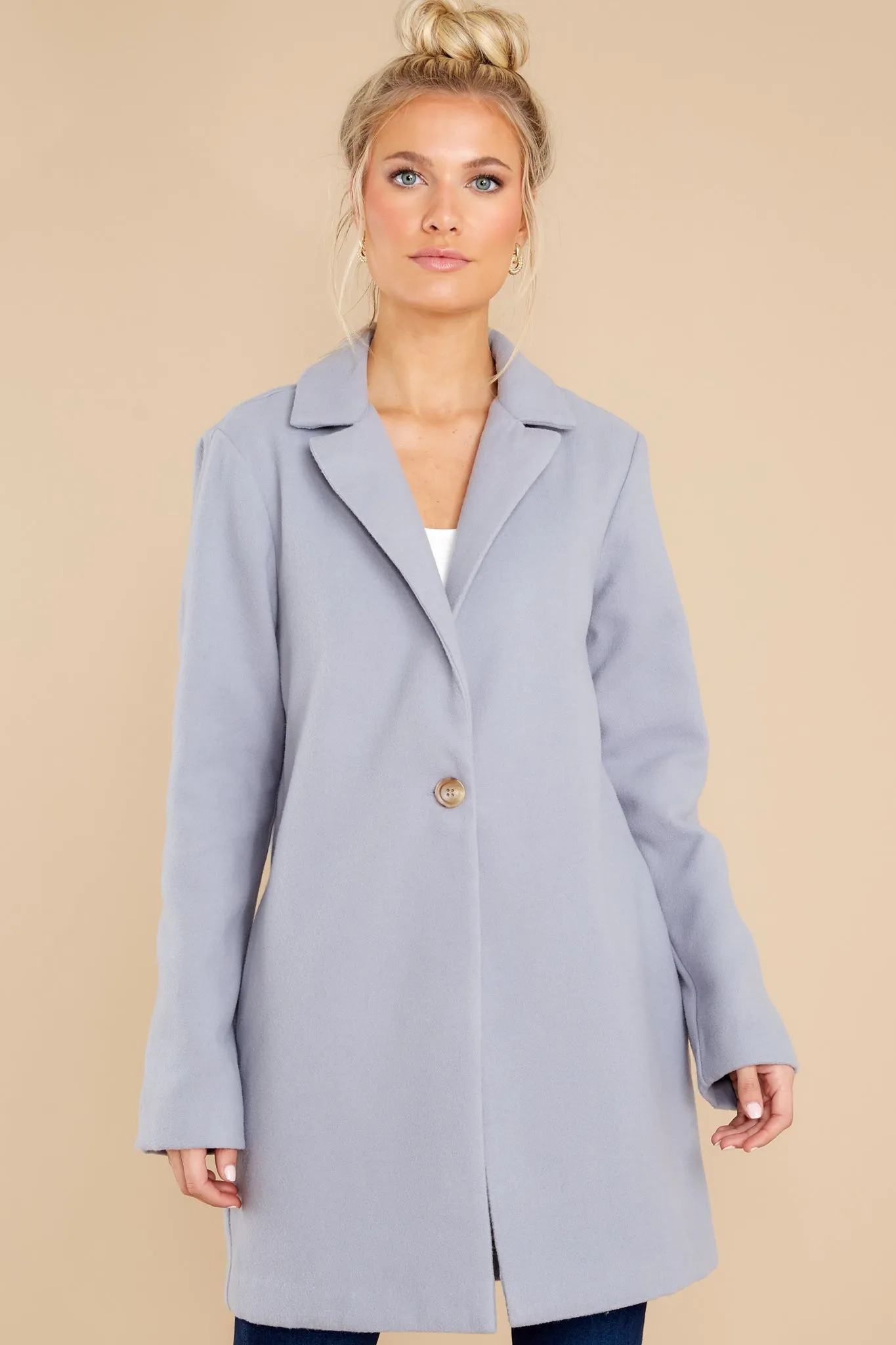 New York Nights Pewter Blue Coat