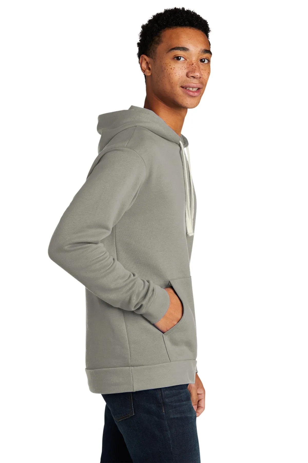 Next Level Unisex Beach Fleece Customized Hoodies, Lead Light Gray