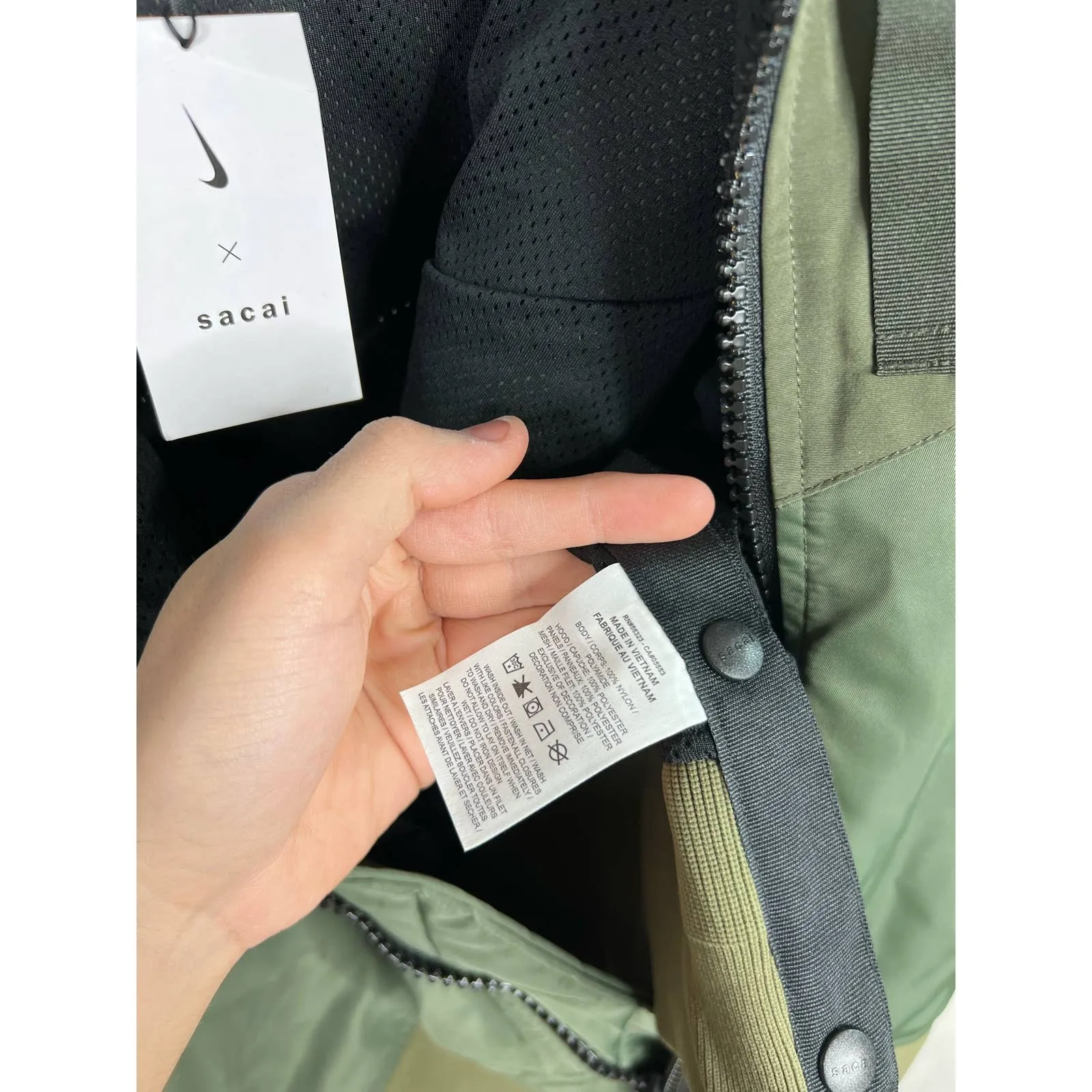 Nike x Sacai Womens Hooded Jacket