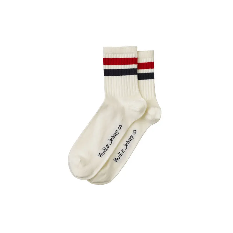 Nudie - Amundsson - Low Cut - W41 OffWhite Navy RE