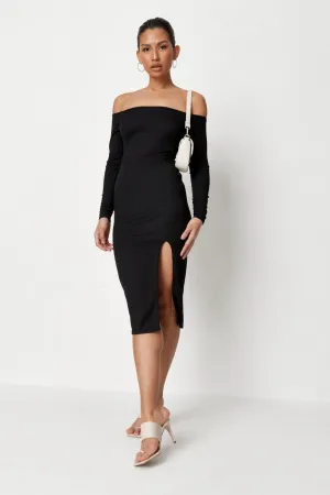 Off Shoulder Midi Dress