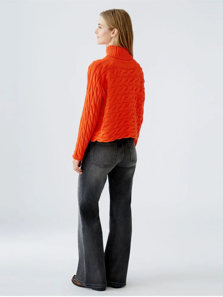 Oui Turtleneck Jumper Cherry Tomato