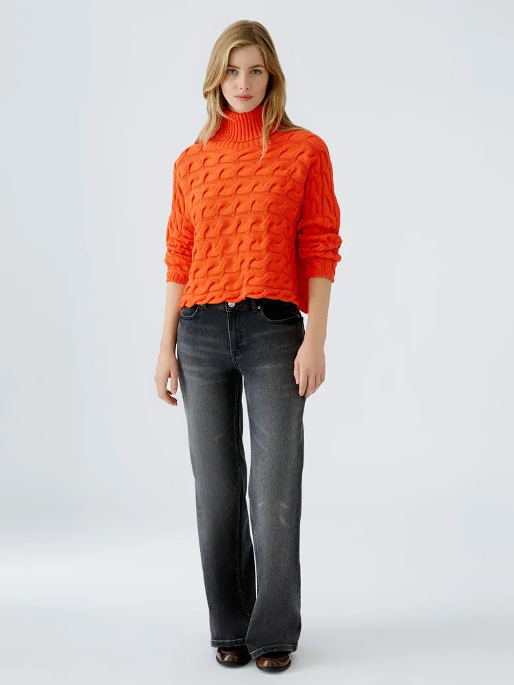 Oui Turtleneck Jumper Cherry Tomato