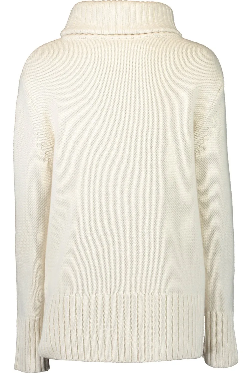 Oversized Turtleneck Pullover - Ivory