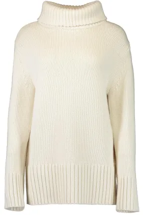 Oversized Turtleneck Pullover - Ivory