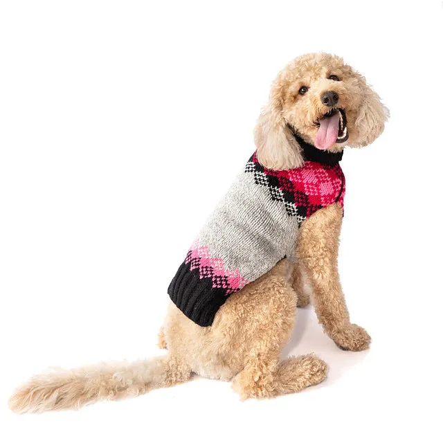 Pink Diamonds Dog Sweater