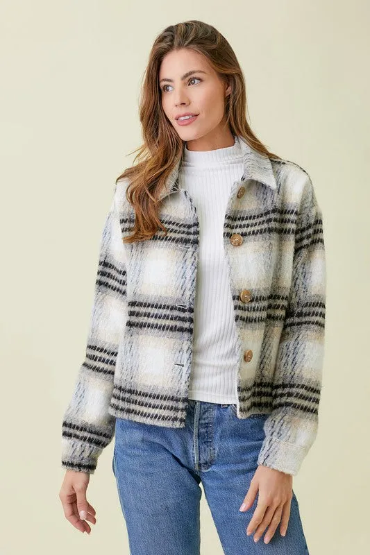 Plaid Boucle Jacket