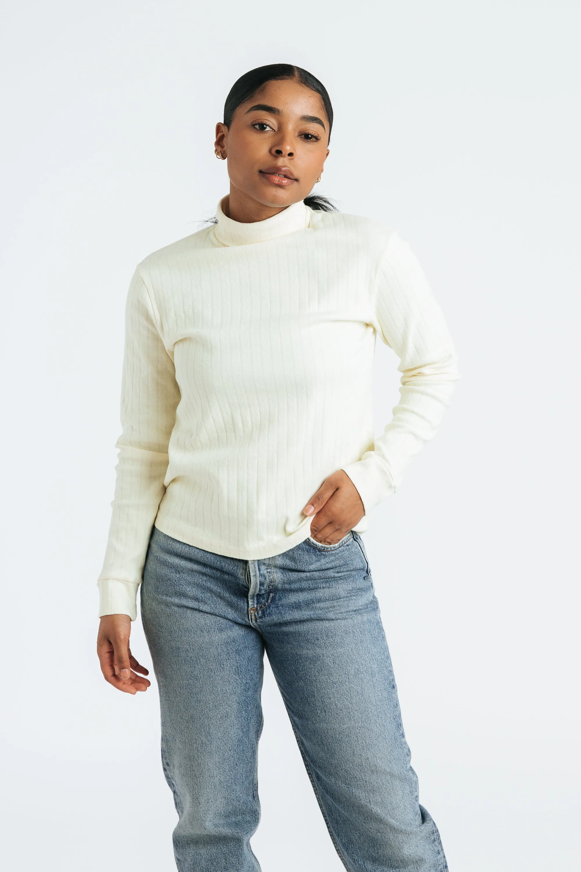 Pointelle Turtleneck | Multiple Colors