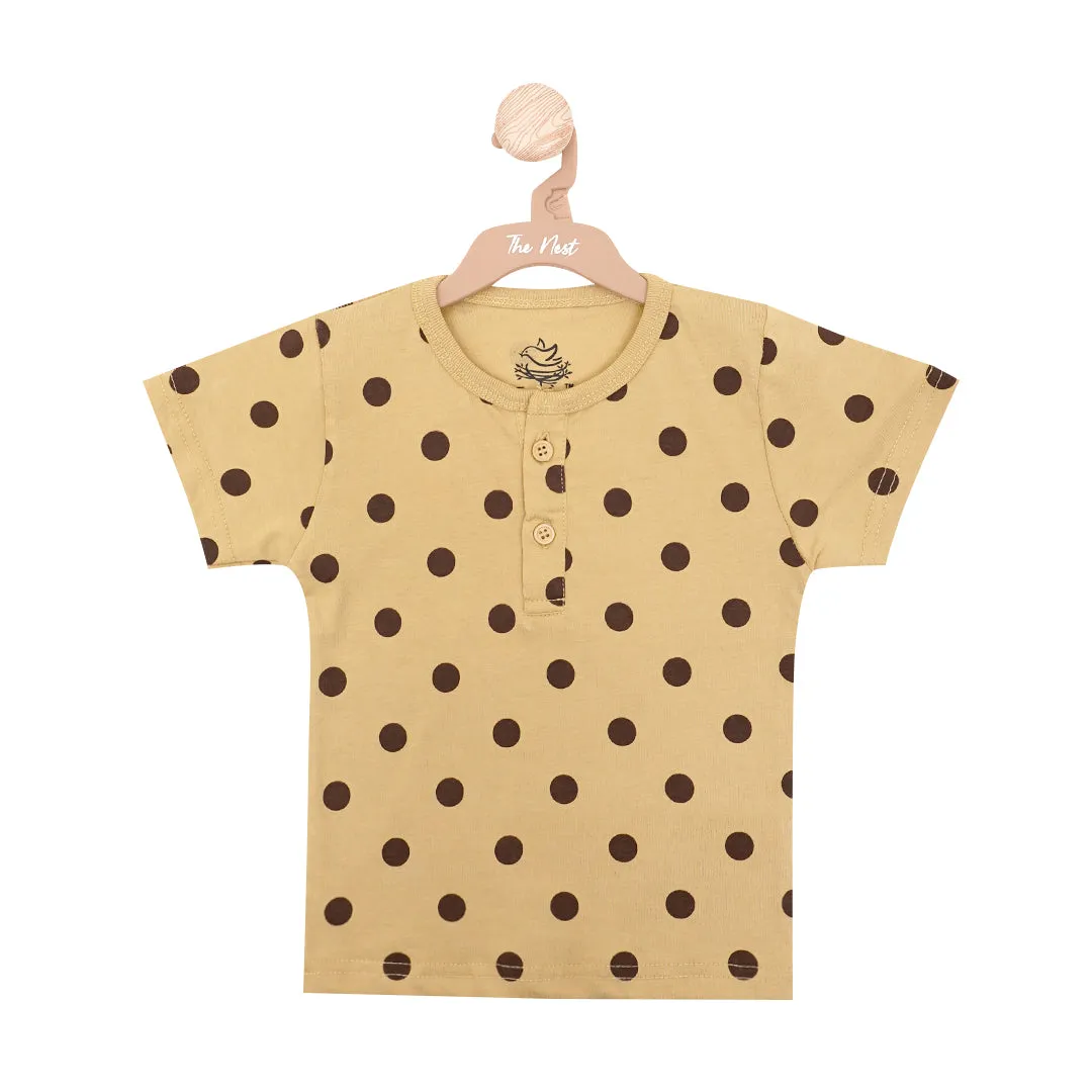 Polka-Dot Henley Baby T-Shirt