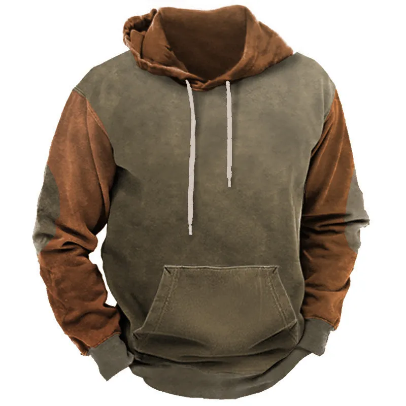 PRINTED MEN'S STREET SPORTS FASHION TREND HOODIE