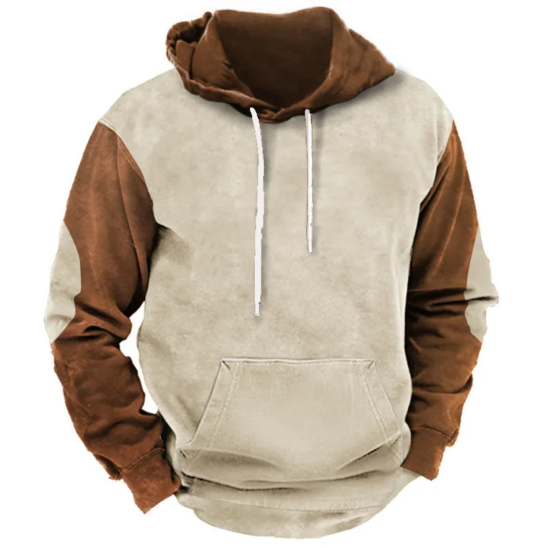 PRINTED MEN'S STREET SPORTS FASHION TREND HOODIE