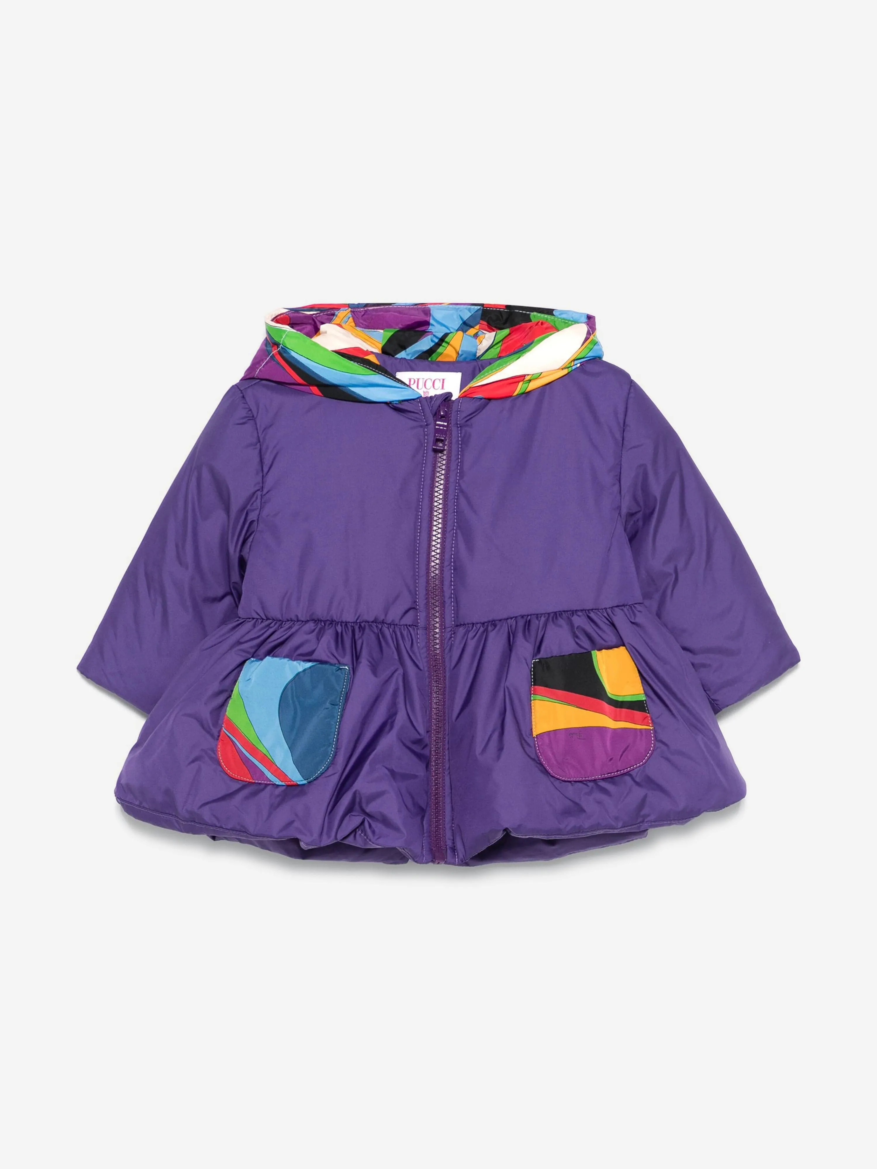 Pucci Baby Girls Puffer Jacket in Black