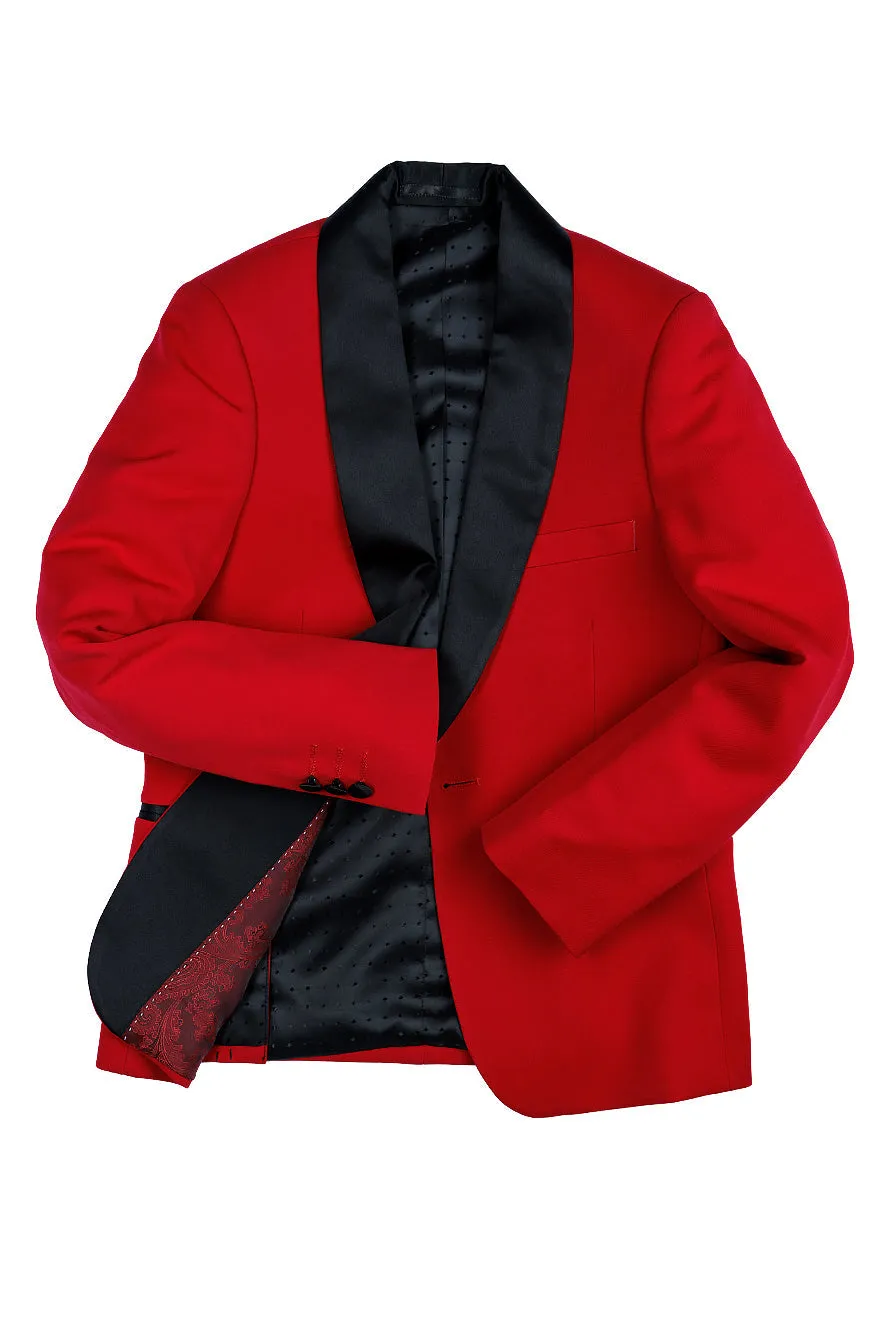 "London" Kids Red Tuxedo (5-Piece Set)