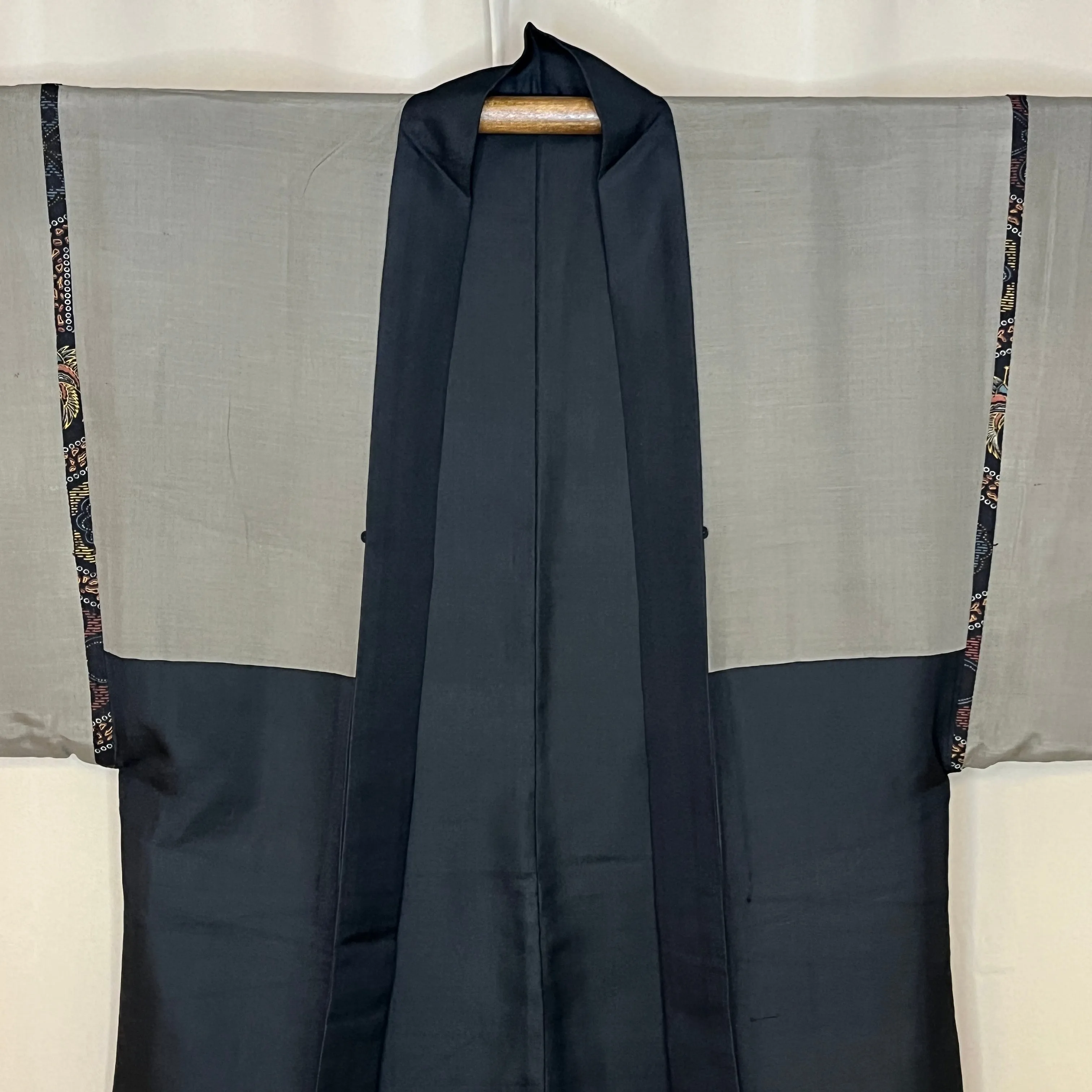 "Two Lucky Gods" Vintage Man's Haori