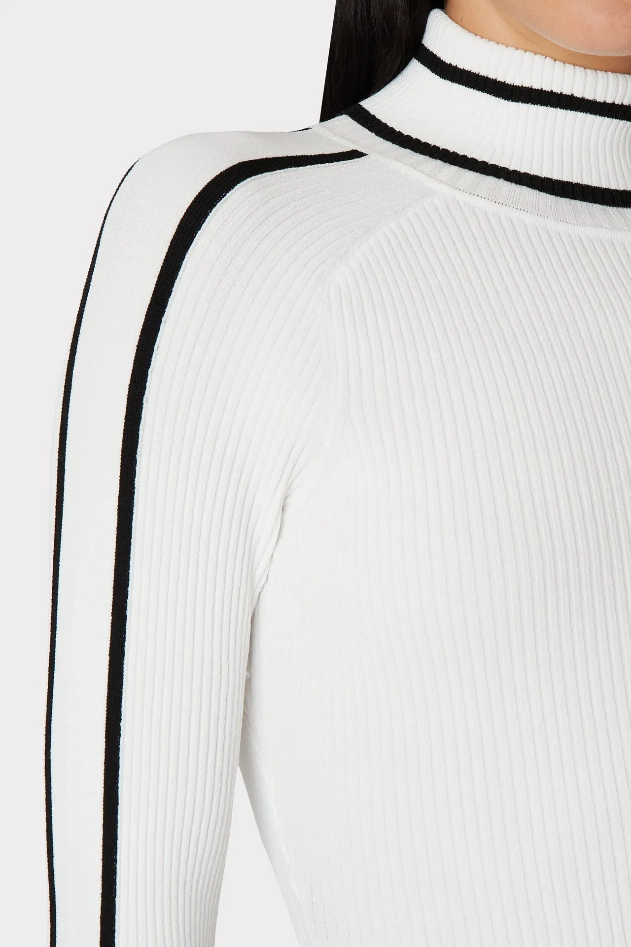 Racer Stripe Turtleneck