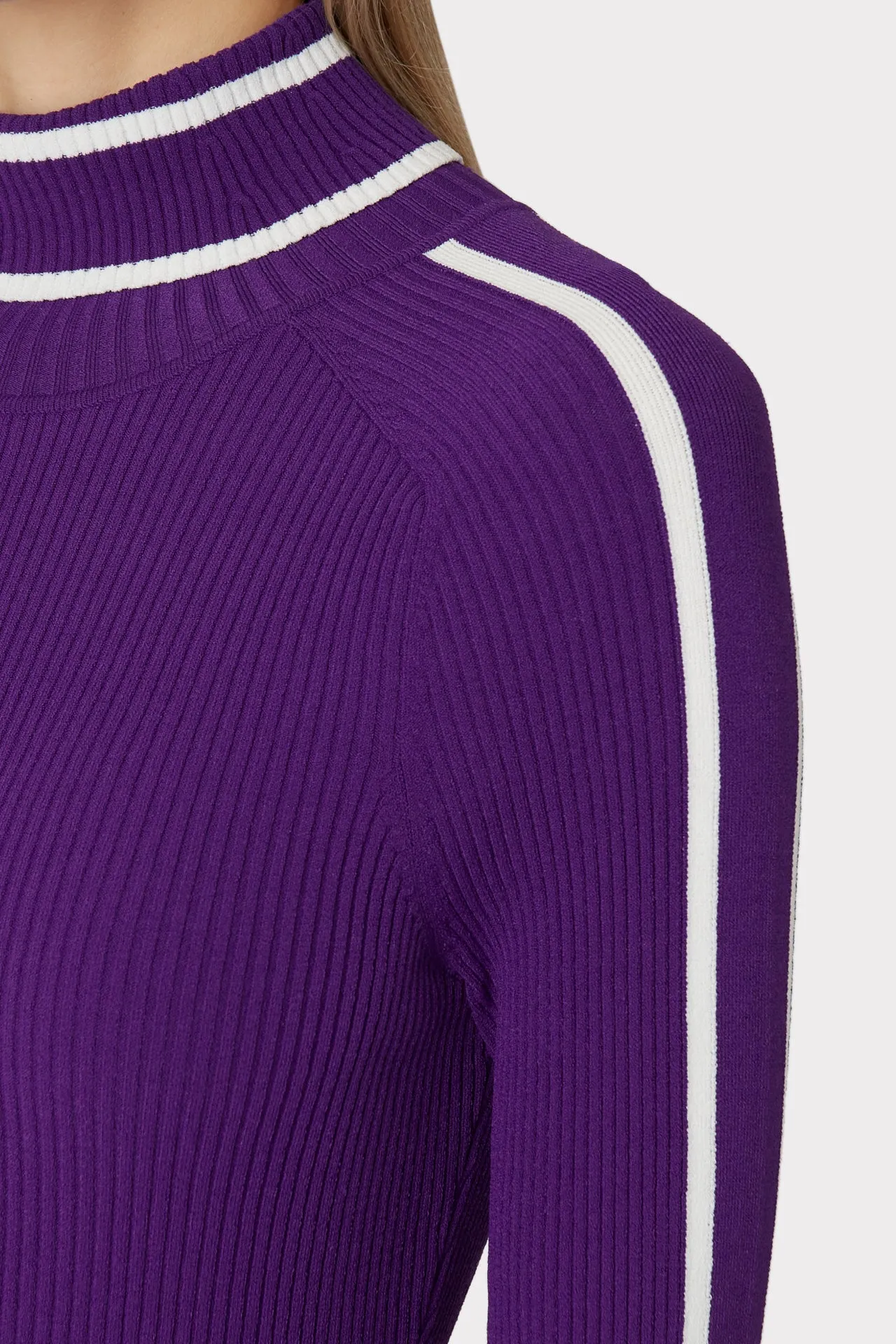 Racer Stripe Turtleneck