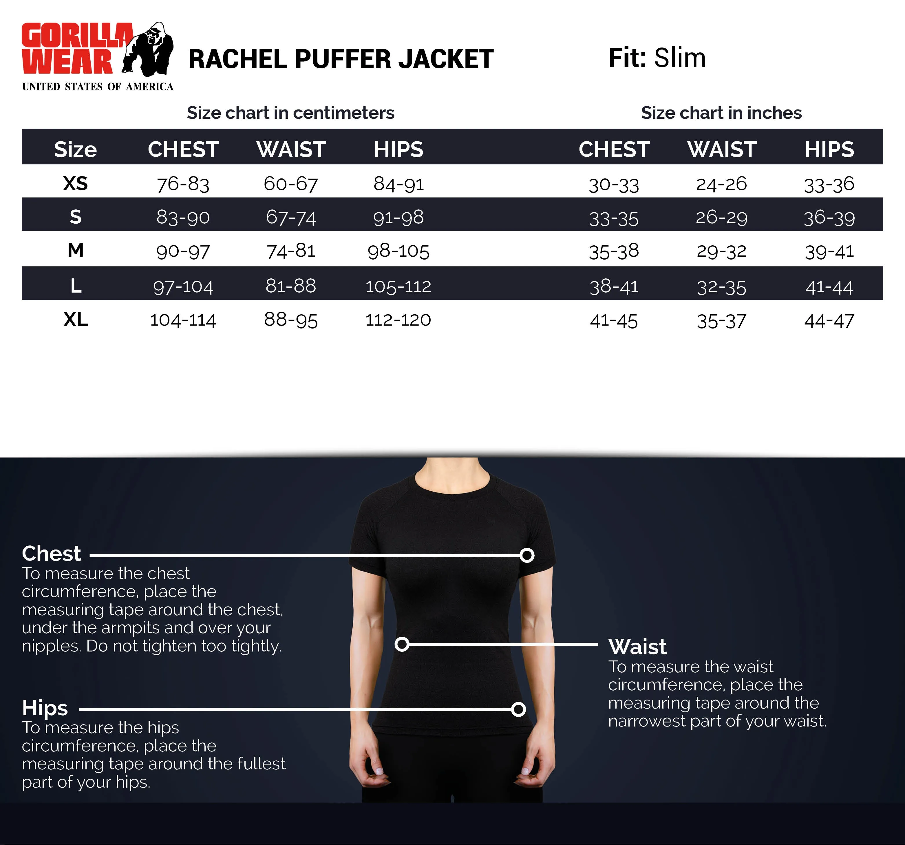 Rachel Puffer Jacket - Black