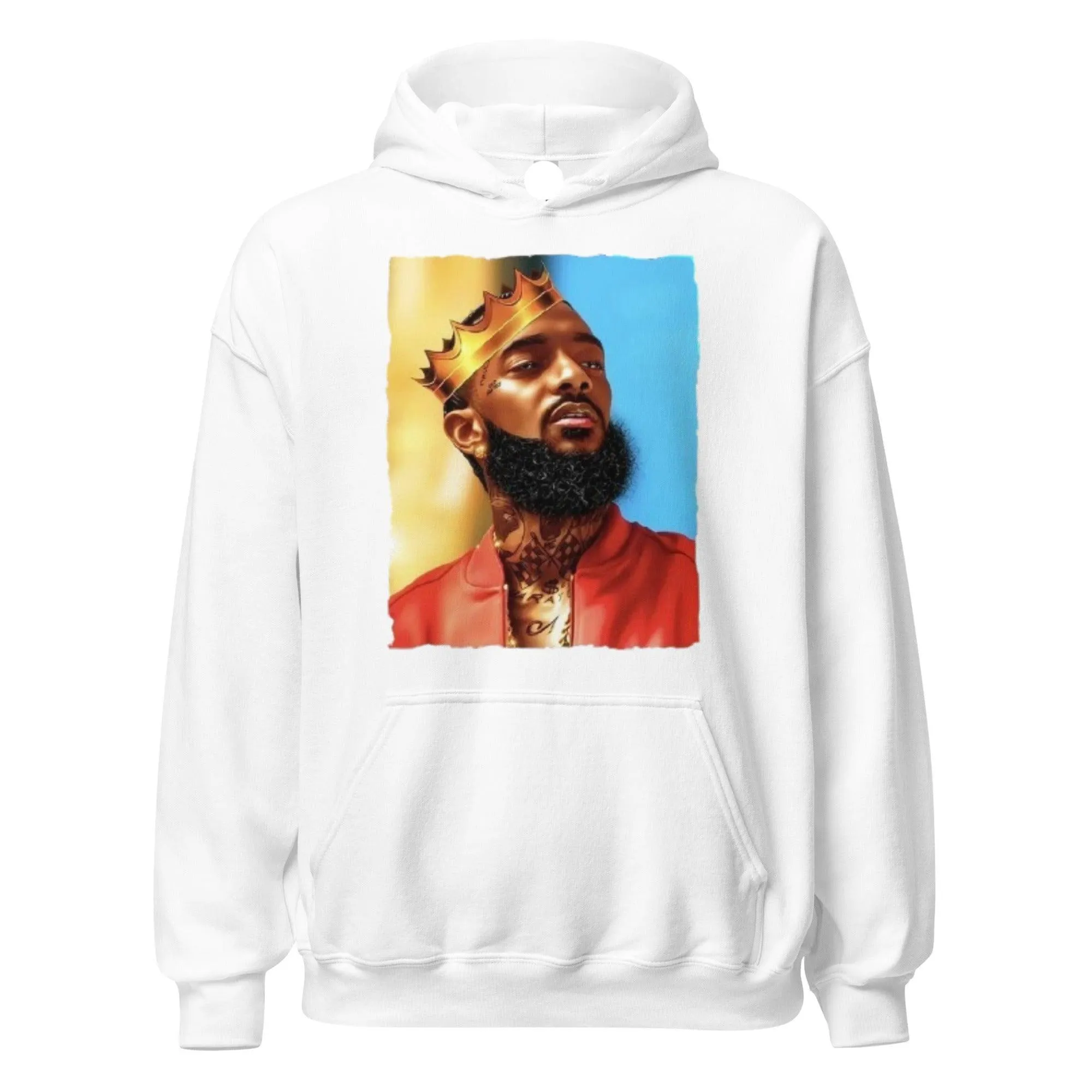 Rap Artist Hoodie The King Wiith His Crown Ultra Soft Midweight Unisex Pullover