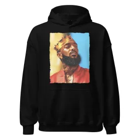 Rap Artist Hoodie The King Wiith His Crown Ultra Soft Midweight Unisex Pullover