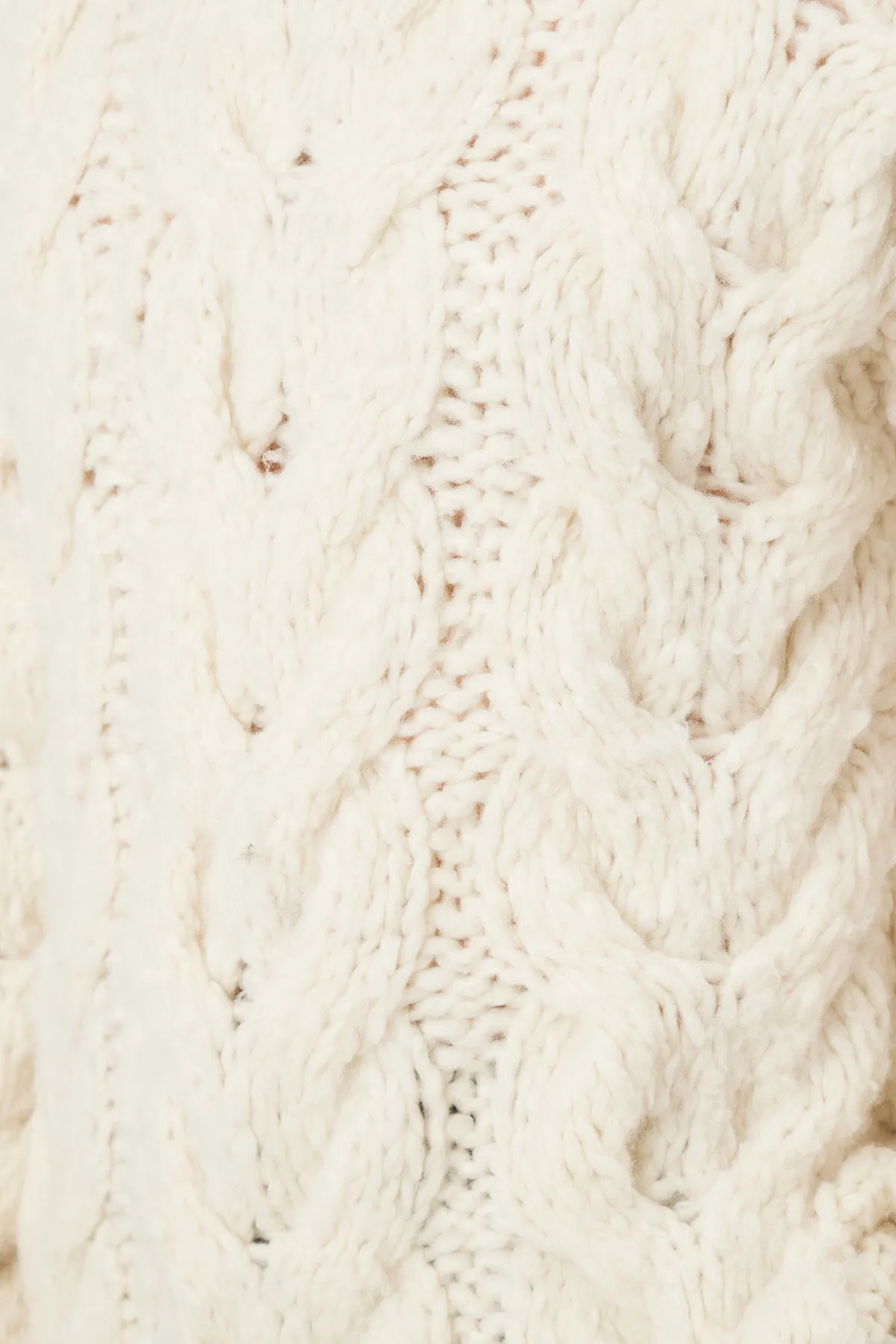 Ray Knit Sweater in Ivory Welfat Cashmere