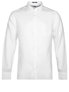 Regular Linen Shirt Button-down White