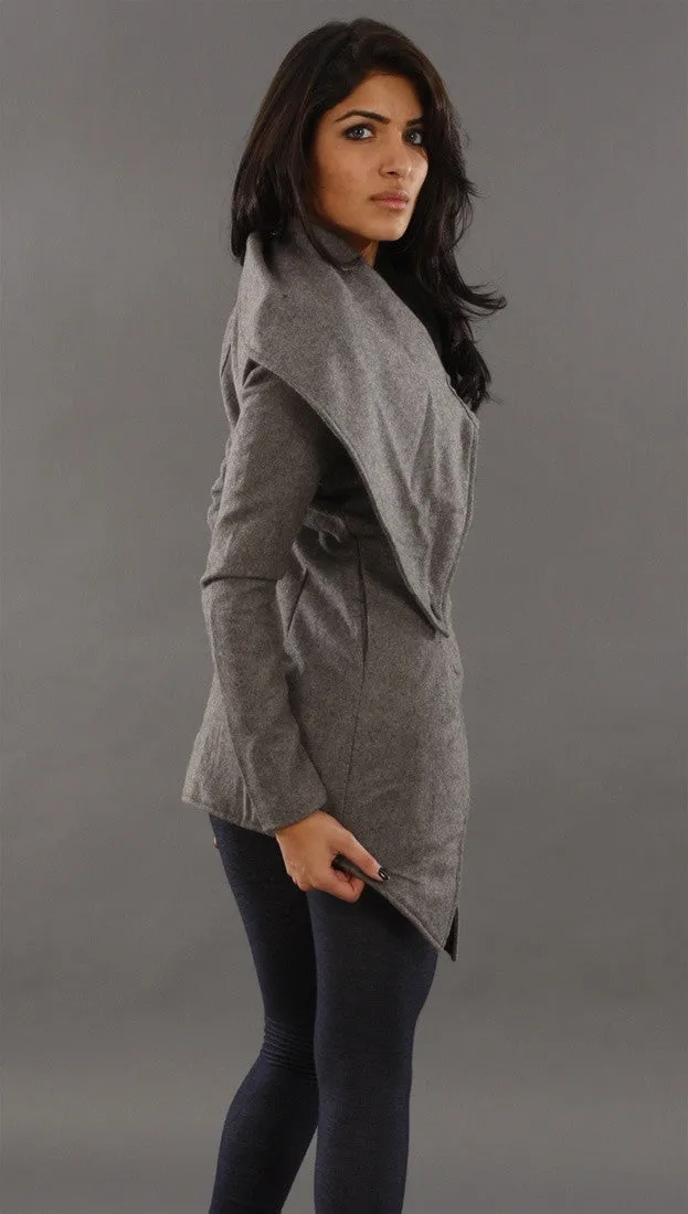 Religion Simple Coat in Gray