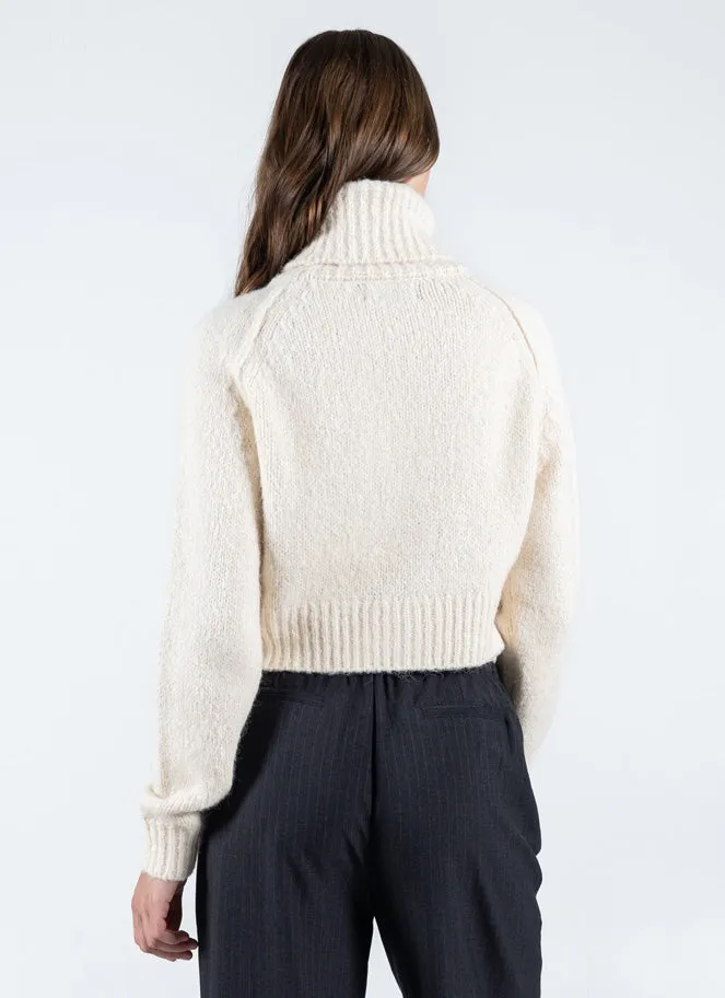 Rhea Cropped Turtleneck Sweater