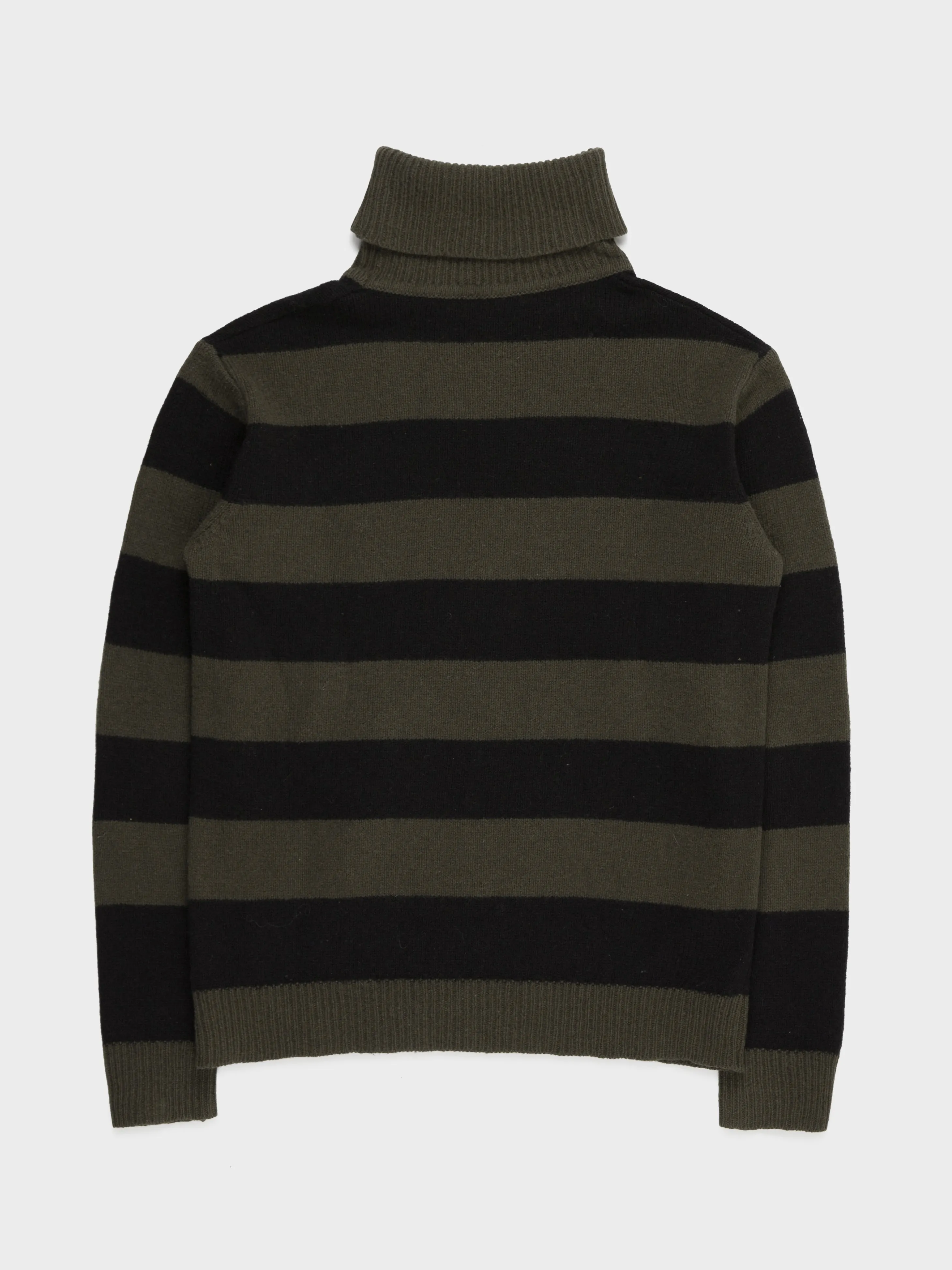 'RIOT! RIOT! RIOT!' Striped Turtleneck