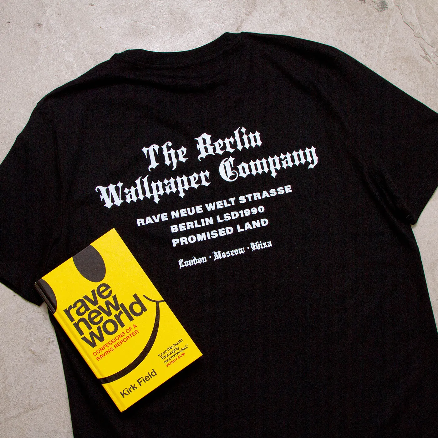 RNW Berlin Wallpaper Back Print - Tshirt - Black