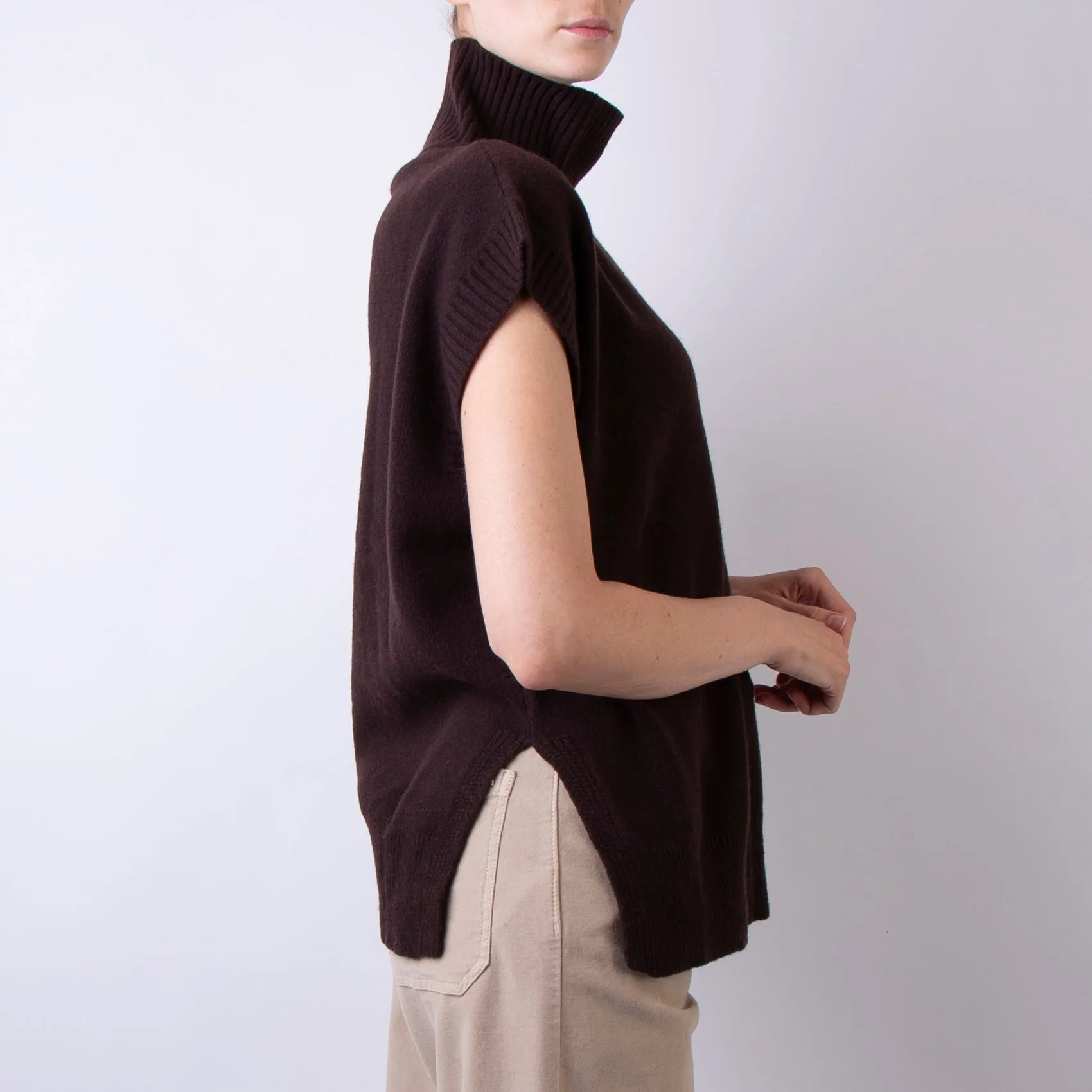 ROBERTO COLLINA SWEATER A40513 08 BROWN