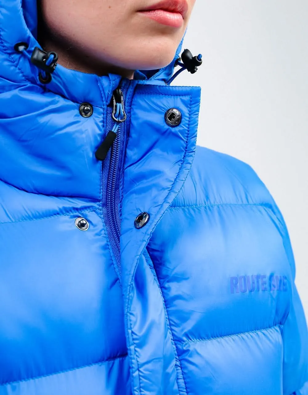 Route One Vostok Hooded Puffer Jacket - Olympian Blue