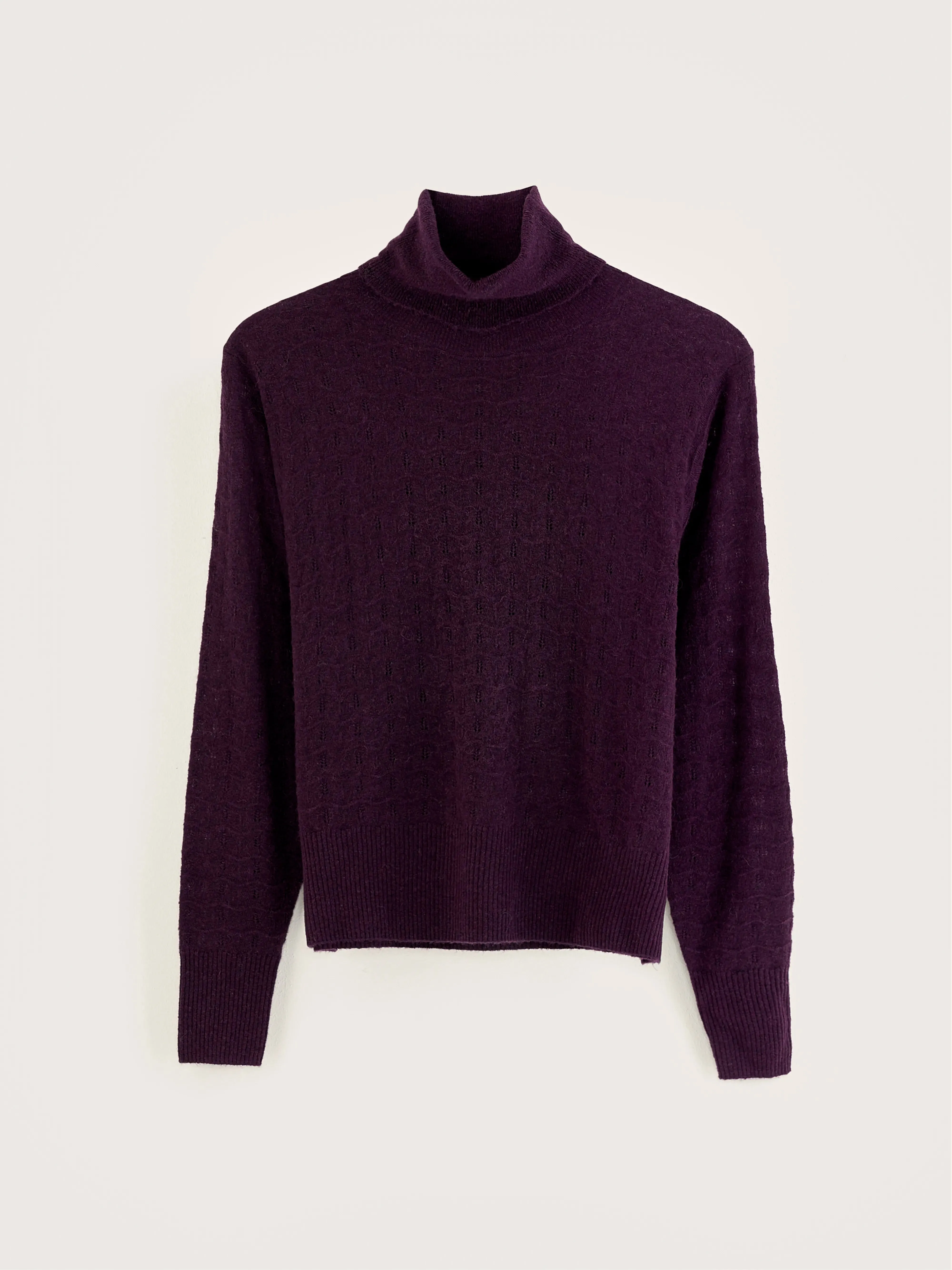 Run turtleneck sweater (242 / W / WINE)