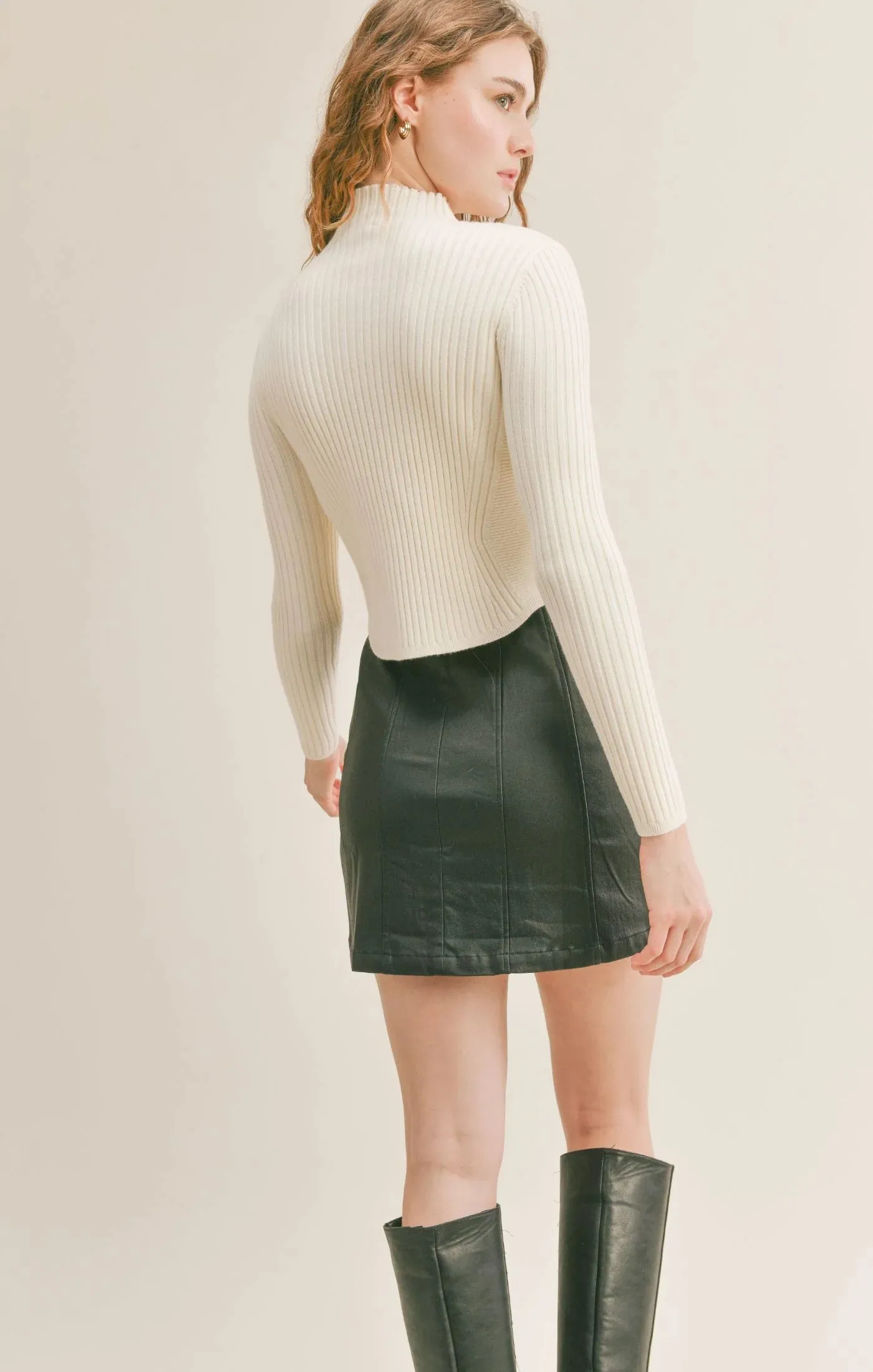 Sadie & Sage Bakery Ribbed Knit Sweater